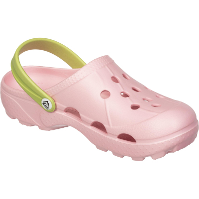 Сабо женские Ола, светло-розовый/салатовый р.41