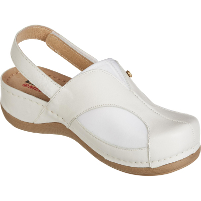 Сабо Leon белые (мод. MED913), р. 38