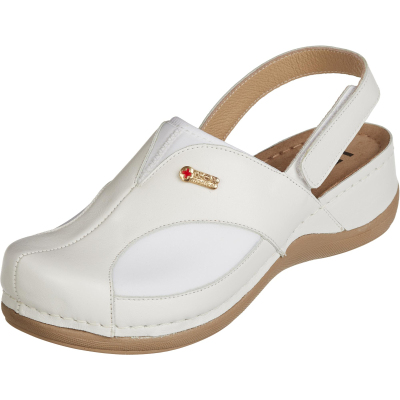 Сабо Leon белые (мод. MED913), р. 39