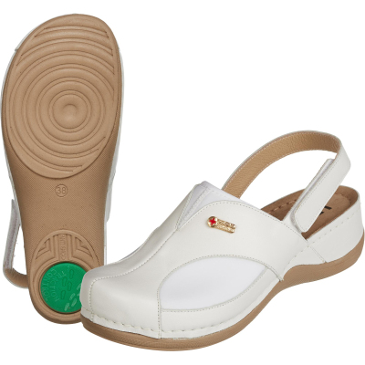 Сабо Leon белые (мод. MED913), р. 40