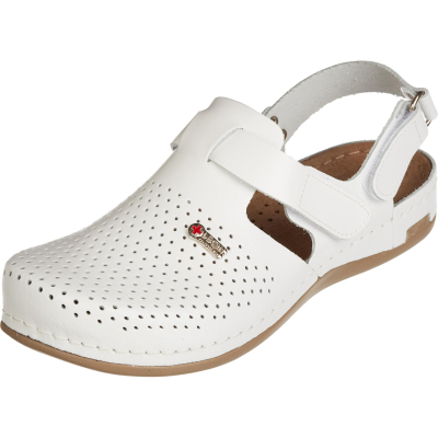 Сабо Leon белые (мод. MED951), р. 36