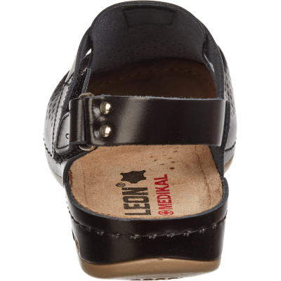 Сабо Leon черные (мод. MED951), р. 41