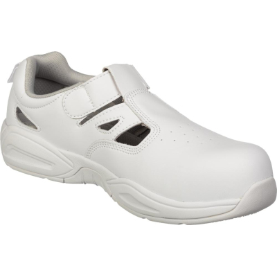 Сандалии Мистраль с перфорацией White GRIP PROTECTION c ПП р.37 (19143)