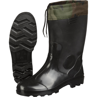 Сапоги мужские цв.черный мод.120 (р.44) ПВХ с надставкой