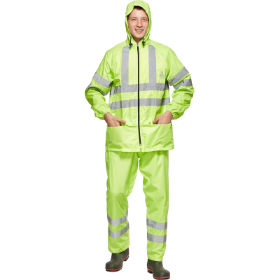 Костюм сигнальный непромокаемый ПВХ Тайфун лим.СОП 60-62/170-176