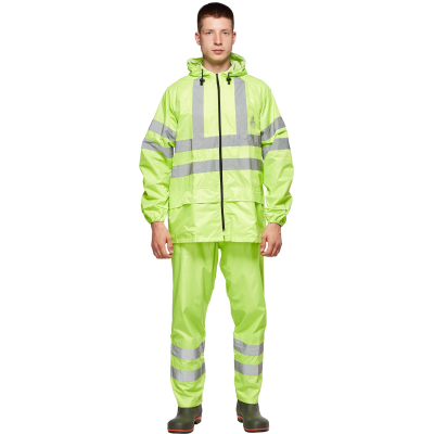 Костюм сигнальный непромокаемый ПВХ Тайфун лим.СОП 60-62/182-188