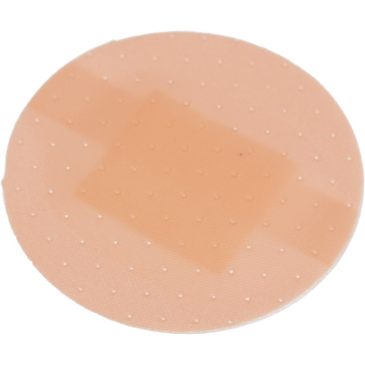 Перевяз. ср-ва Лейкопластырь бакт. 2,2см круг полимерный телесный1000шт/уп