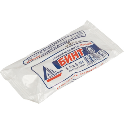 Перевяз. ср-ва Бинт стер. 5мх5см, Навтеск ( инд син упаков,пл.27г) 1003393