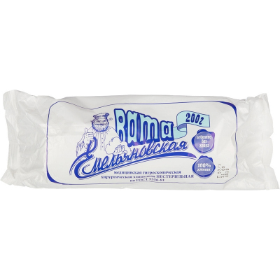 Перевяз. ср-ва Вата хир. нестер. 200г 75 шт/уп Емельяновская