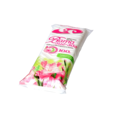 Перевяз. ср-ва Вата хир. нестер. Зиг-Заг 100 г 70 шт/уп ЕмельянъСавостинъ