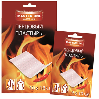 Перевяз. ср-ва Пластырь Перцовый 6 х 10см, Master Uni