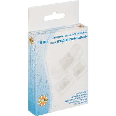 Набор лейкопластырей Водонепроницаемый №10