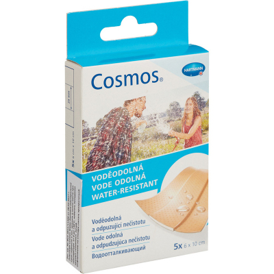 Набор пластырей водоотталкивающие 6х10см, 5шт/уп. COSMOS