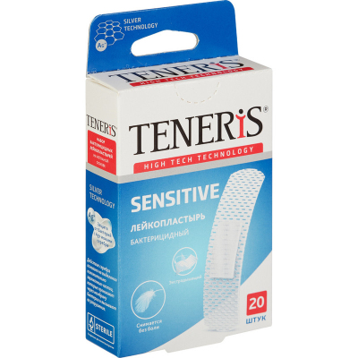 Набор пластырей Sensetive , Teneris 20 шт/уп.