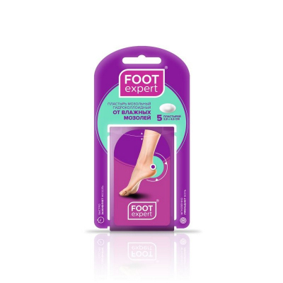Пластырь гидроколлоидный 28х46мм FOOT EXPERT (New Product) 6шт/уп