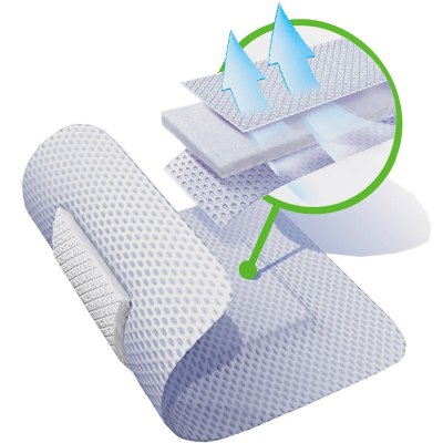 Перевяз. ср-ва Пластырь-повязка неткан основа впит подушка 20x10см 25шт/уп