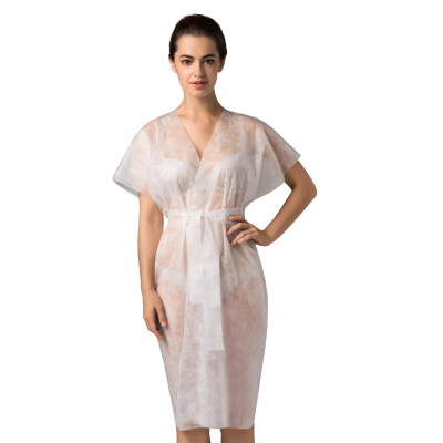 Халат н/с Кимоно спандбонд белый 01-603 10шт/уп