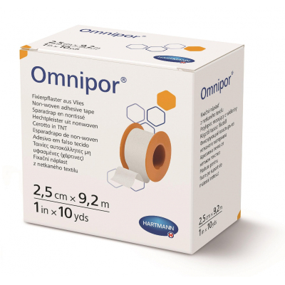 Перевяз. ср-ва Гипоалл из неткан матер. бел. 9,2 мх2,5см 1 шт/уп OMNIPOR