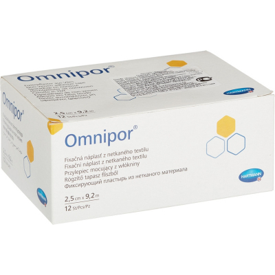 Перевяз. ср-ва Гипоалл из неткан матер. бел. 9,2 мх2,5см 12 шт/уп OMNIPOR