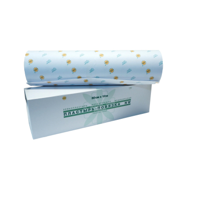 Перевяз. ср-ва Пластырь-повязка фикс. Липкий бинт эласт.30см*10м