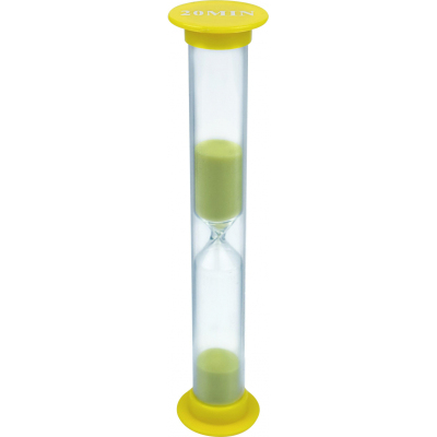 Часы песочные лабораторные стекло/пластик на 20 минут Eximlab