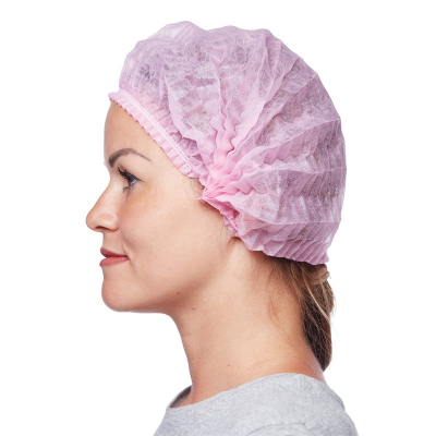 Шапочка Шарлотта розовая, 50шт/уп.