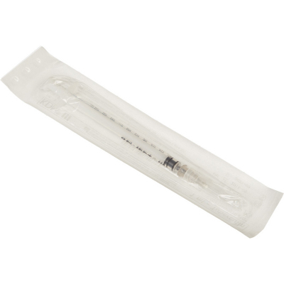 Шприц 3-комп. однораз. туб.1мл игла надетая 27G (0,4х12) KDМ 100шт/уп