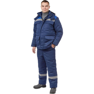 Костюм рабочий зимний з12-КПК с СОП син/вас 60-62/170-176
