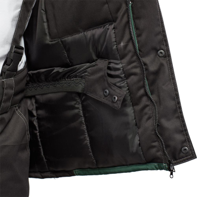 Костюм рабочий зимний з39-КБР черн/зел (р.56-58) 170-176 арт.Валькирия