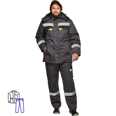 Костюм рабочий зимний Корвет СОП с брюками (р.48-50) 182-188
