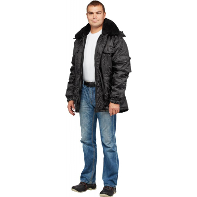 Куртка рабочая зимняя для охраны з42-КУ черн. (р.44-46) 182-188