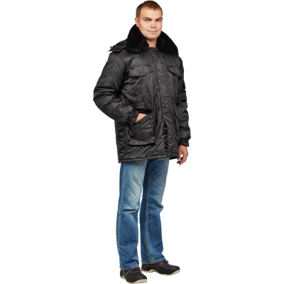 Куртка рабочая зимняя для охраны з42-КУ черн. (р.44-46) 182-188