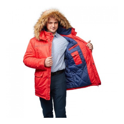 Куртка рабочая зимняя муж. з28-КУ красн (р.52-54)170-176