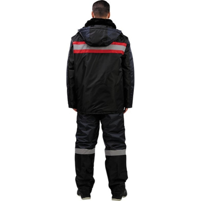 Спец.одежда зимняя Костюм з02-КБР,цв. чрн/син (р.60-62) 170-176