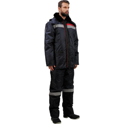 Спец.одежда зимняя Костюм з02-КБР,цв. чрн/син (р.60-62) 170-176