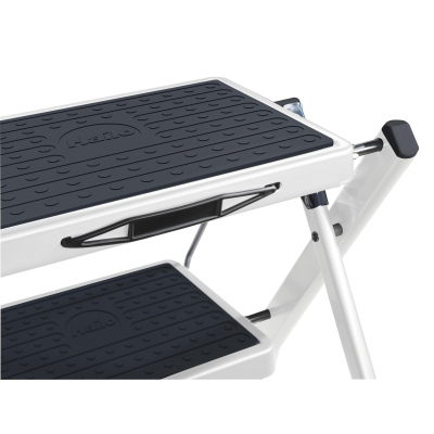 Стремянка стальная Hailo Mini с резиновым ковр., 2 ступ., белая, 4310-001