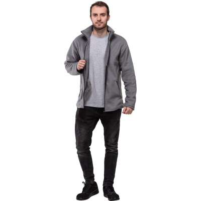 Толстовка флис цв. серый (260гр.) р. 60-62/170-176