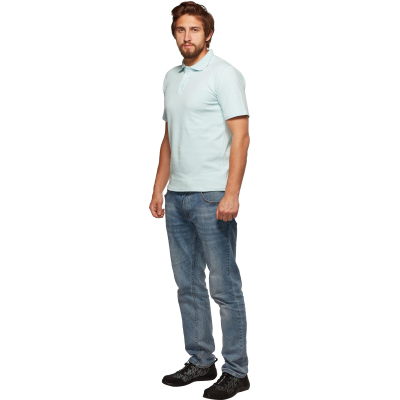 Трикотаж Рубашка Поло муж.голубой XXXL