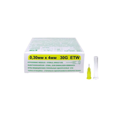 Игла мед. стерил. одноразовая 30G (0,30х4), SFM 50 шт/упаковка