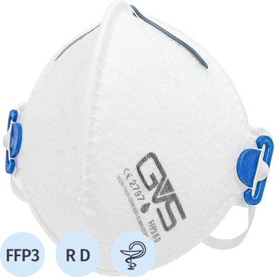 Полумаска фильтрующая GVS Segre без кл FFP3 R D до 50 ПДК (F30000-HFUA)