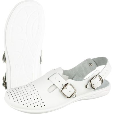 Сабо женские АЛМИ (арт. 43204-09900 (6318-012101)) Лариса, белые, р.37