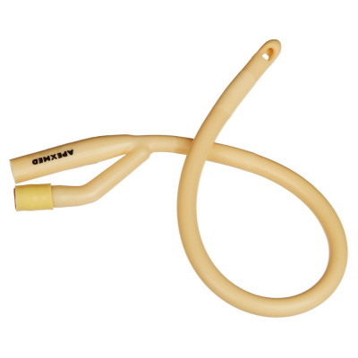 Катетер урологический Фолея 2-х ход., муж. 40см СН/FR 20 Apexmed 10шт/уп