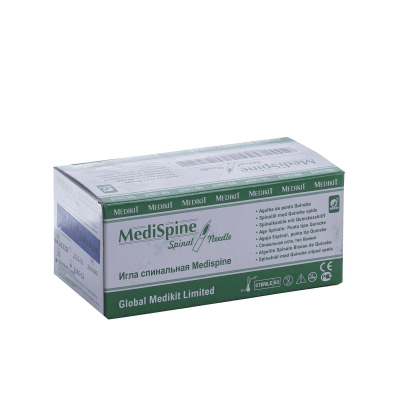 Игла спинальная INEKTA G23 (тип Квинке) Medispine 25 шт/уп