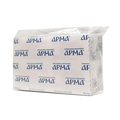 Перевяз. ср-ва Лейкопластырь,25х72мм нетканый белый ПЭ,100 шт/уп,АРМА
