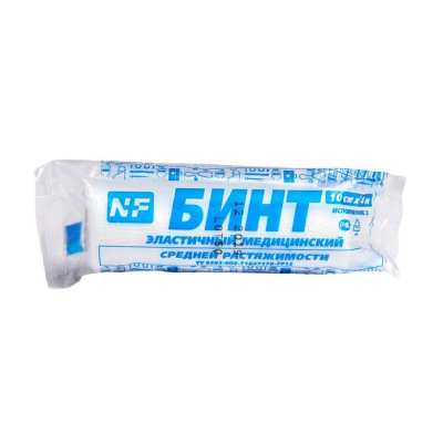Бинт эластичный ср.раст., 10cм х 4м, Ньюфарм ШК30470