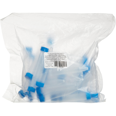 Пробирка коническая, 10 мл, ПП, окно д/записи, стер., 50шт/уп