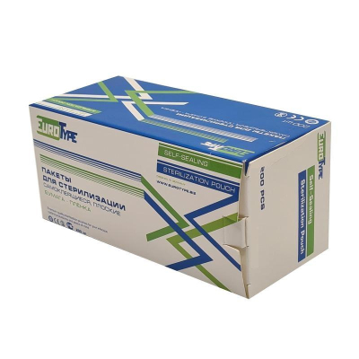 Пакет для стерилизации комби.самокл. 100х210мм 200шт/уп EuroType