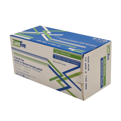 Пакет для стерилизации комби.самокл. 57 х 130 мм уп/200шт EuroType
