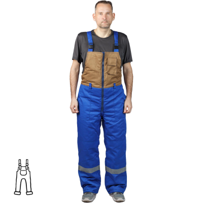 Полукомбинезон рабочий зимний Кириши (р.64-66)р.182-188