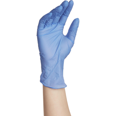 Перчатки нитрил, н/c,н/о,текст,Benovy(XS)50п/уп,фиол/сирен-гол